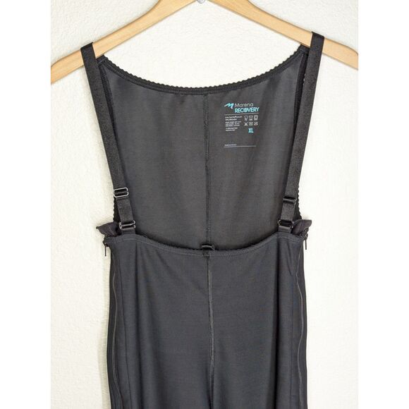 Marena Recovery Compression Girdle BLACK XL Suspenders Zippers Calf Length - Picture 5 of 9